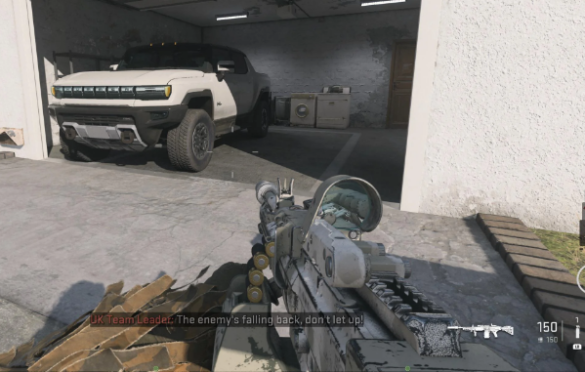 Call of Duty Warzone Hummer EV in garage