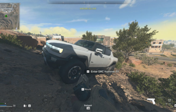 Call of Duty Warzone 2 Hummer EV climbing hill